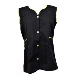 Blouse De Travail Boutonnée Pour Femme, Tablier Sans Manches -Kappa Magasin blouse de travail boutonnee pour femme tablier sans manches 4