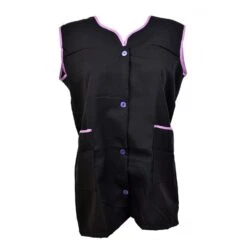 Blouse De Travail Boutonnée Pour Femme, Tablier Sans Manches -Kappa Magasin blouse de travail boutonnee pour femme tablier sans manches 5