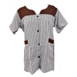 Blouse De Travail Boutonnée Pour Femme, Tablier Sans Manches -Kappa Magasin blouse de travail boutonnee pour femme tablier sans manches 8