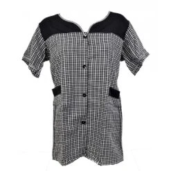 Blouse De Travail Boutonnée Pour Femme, Tablier Sans Manches -Kappa Magasin blouse de travail boutonnee pour femme tablier sans manches 9