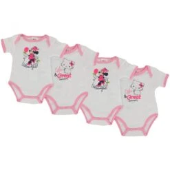 Body Bébé Lot De 4 Disney Et Charmy Kitty -Kappa Magasin body bebe lot de 4 disney et charmy kitty 2