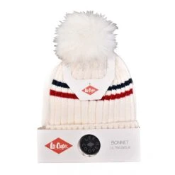 Bonnet Pompon LEE COOPER Ultra Doux Doublure Polaire -Kappa Magasin bonnet pompon lee cooper ultra doux doublure polaire 3
