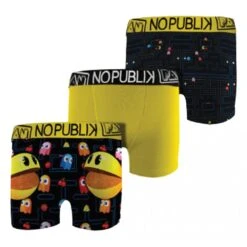 Pac-Man Boxer No Publik Featuring Pacman Homme Confort Et Fantaisie En Coton -Assortiment Modèles Photos Selon Arrivages- -Kappa Magasin boxer no publik featuring pacman homme confort et fantaisie en coton assortiment modeles photos selon arrivages 1 14