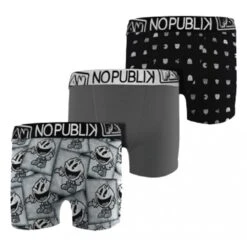 Pac-Man Boxer No Publik Featuring Pacman Homme Confort Et Fantaisie En Coton -Assortiment Modèles Photos Selon Arrivages- -Kappa Magasin boxer no publik featuring pacman homme confort et fantaisie en coton assortiment modeles photos selon arrivages 1 15