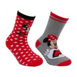Disney Chaussettes Antidérapantes Minnie Enfant Lot De 2