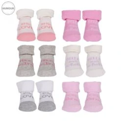 Chaussettes Bébé Naissance Humour Lot De 6