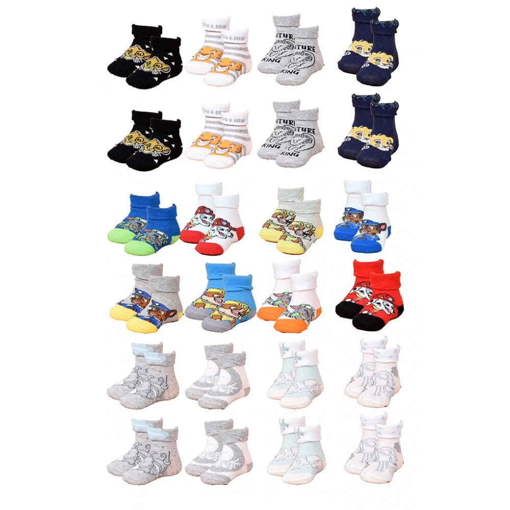 Chaussettes Bébé Naissance Licence Fantaisie: Mickey ,Minnie, Winnie, Roi Lion.. -Assortiment Modèles Photos Selon Arrivages- 5 Chaussettes Bébé Naissance Licence Fantaisie: Mickey ,Minnie, Winnie, Roi Lion.. -Assortiment Modèles Photos Selon Arrivages- – Image 3