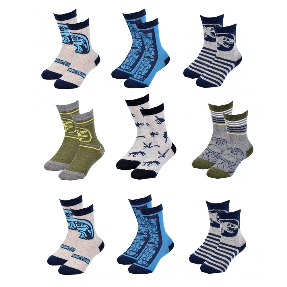 Chaussettes Enfant JURASSIC WORLD Fantaisie -Assortiment Modèles Photos Selon Arrivages- 4 Chaussettes Enfant JURASSIC WORLD Fantaisie -Assortiment Modèles Photos Selon Arrivages- – Image 2