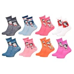 Chaussettes Enfant Licence BETTY BOOP Fantaisie -Assortiment Modèles Photos Selon Arrivages-
