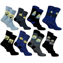 Chaussettes Enfant Licence MOI, MOCHE ET MECHANT Fantaisie -Assortiment Modèles Photos Selon Arrivages- -Kappa Magasin chaussettes enfant licence les minions fantaisie assortiment modeles photos selon arrivages 1 1