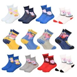 Chaussettes Enfant Licence Peppa Pig Fantaisie -Assortiment Modèles Photos Selon Arrivages-