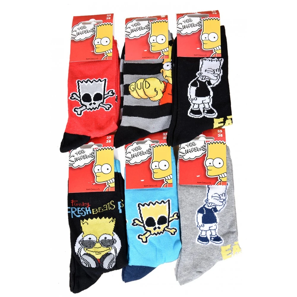 Chaussettes Enfant Licence Simpsons Fantaisie -Assortiment Modèles Photos Selon Arrivages- 14 Chaussettes Enfant Licence Simpsons Fantaisie -Assortiment Modèles Photos Selon Arrivages- – Image 12