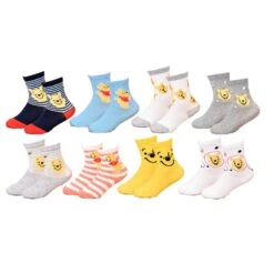 Disney Chaussettes Enfant Licence WINNIE L'OURSON Fantaisie -Assortiment Modèles Photos Selon Arrivages-