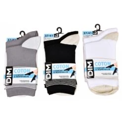 Chaussettes Femme DIM En Coton Confort Et Elegance -Assortiment Modèles Photos Selon Arrivages- -Kappa Magasin chaussettes femme dim en coton confort et elegance assortiment modeles photos selon arrivages 1 10