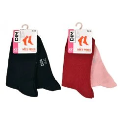 Chaussettes Femme DIM En Coton Confort Et Elegance -Assortiment Modèles Photos Selon Arrivages- -Kappa Magasin chaussettes femme dim en coton confort et elegance assortiment modeles photos selon arrivages 1 2