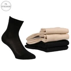 Chaussettes Femme Fil Ecosse Lot De 4 -Kappa Magasin chaussettes femme fil ecosse lot de 4 2