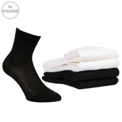 Chaussettes Femme Fil Ecosse Lot De 4 -Kappa Magasin chaussettes femme fil ecosse lot de 4 3