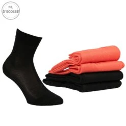 Chaussettes Femme Fil Ecosse Lot De 4 -Kappa Magasin chaussettes femme fil ecosse lot de 4 4