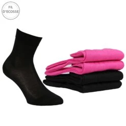 Chaussettes Femme Fil Ecosse Lot De 4 -Kappa Magasin chaussettes femme fil ecosse lot de 4 5