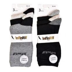 Chaussettes Femme INFINITIF Qualité Et Confort-Assortiment Modèles Photos Selon Arrivages- -Kappa Magasin chaussettes femme infinitif qualite et confort assortiment modeles photos selon arrivages 1 4