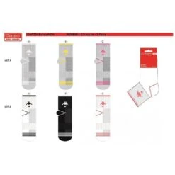Chaussettes Femme QUARTER KAPPA Lot De 6 -Kappa Magasin chaussettes femme quarter kappa lot de 6 3