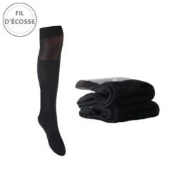 Chaussettes Hautes Homme Lot De 2 Fil D'Ecosse