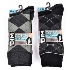 Chaussettes Homme DIM En Coton Confort Et Elegance -Assortiment Modèles Photos Selon Arrivages- -Kappa Magasin chaussettes homme dim en coton confort et elegance assortiment modeles photos selon arrivages 1 3