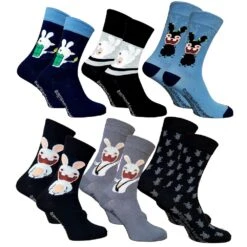 Chaussettes Lapins Crétins 19 Chaussettes Lapins Crétins -Kappa Magasin chaussettes homme disney lot pack lapins cretins 2