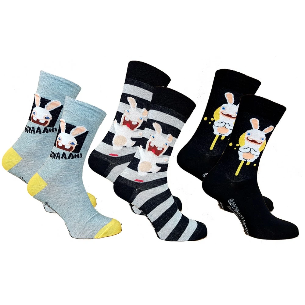Chaussettes Lapins Crétins 3 Chaussettes Lapins Crétins
