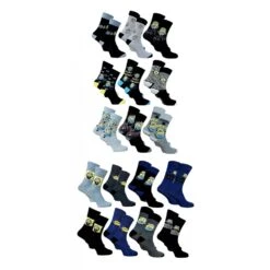 Chaussettes Homme Moi,Moche Et Méchant En Coton -Assortiment Modèles Photos Selon Arrivages- -Kappa Magasin chaussettes homme disney lot pack les minions 2