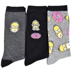 Chaussettes Homme Simpsons En Coton -Assortiment Modèles Photos Selon Arrivages- -Kappa Magasin chaussettes homme disney lot pack simpsons 11