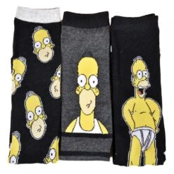 Chaussettes Homme Simpsons En Coton -Assortiment Modèles Photos Selon Arrivages- -Kappa Magasin chaussettes homme disney lot pack simpsons 13