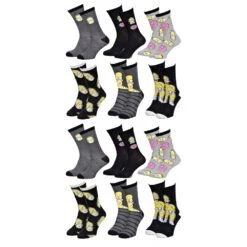 Chaussettes Homme Simpsons En Coton -Assortiment Modèles Photos Selon Arrivages- -Kappa Magasin chaussettes homme disney lot pack simpsons 2