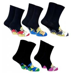 Chaussettes Homme Simpsons En Coton -Assortiment Modèles Photos Selon Arrivages- -Kappa Magasin chaussettes homme disney lot pack simpsons 6