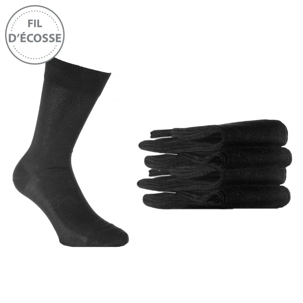 Chaussettes Homme Lot De 6 Fil D'Ecosse 3 Chaussettes Homme Lot De 6 Fil D'Ecosse