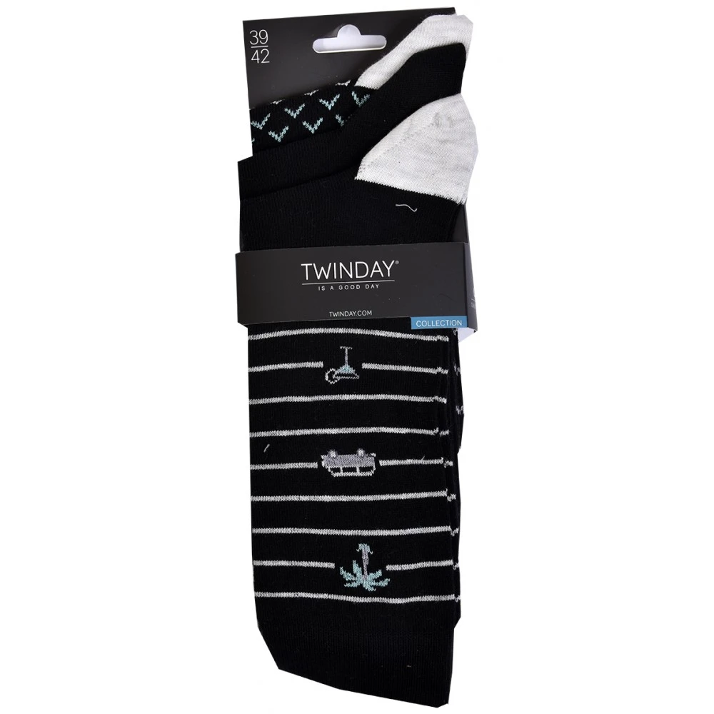 Chaussettes Homme TWINDAY Qualité Et Confort-Assortiment Modèles Photos Selon Arrivages- 14 Chaussettes Homme TWINDAY Qualité Et Confort-Assortiment Modèles Photos Selon Arrivages- – Image 12
