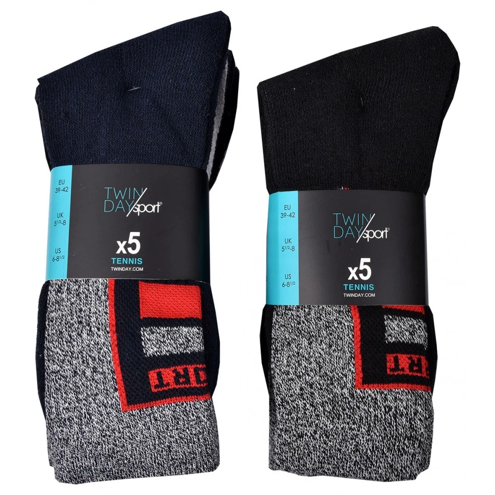 Chaussettes Homme TWINDAY SPORT -Assortiment Modèles Photos Selon Arrivages- 4 Chaussettes Homme TWINDAY SPORT -Assortiment Modèles Photos Selon Arrivages- – Image 2