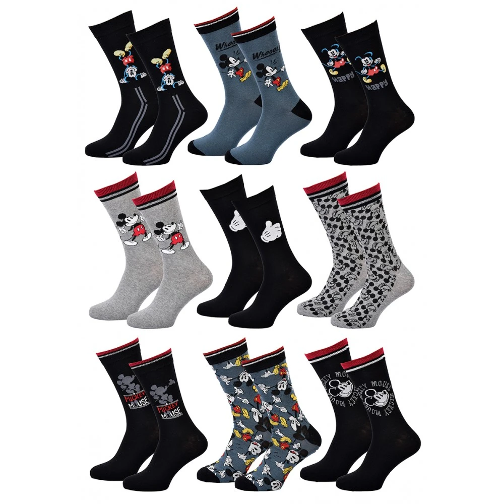 Disney Chaussettes Pack Cadeaux Homme MICKEY 3 Disney Chaussettes Pack Cadeaux Homme MICKEY