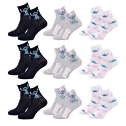 Chaussettes Pack Femme LILO ET STITCH -Kappa Magasin chaussettes pack femme lilo et stitch 2