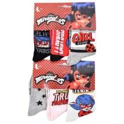 Miraculous Chaussettes Pack Fille LADY B -Kappa Magasin chaussettes pack fille lady b 4