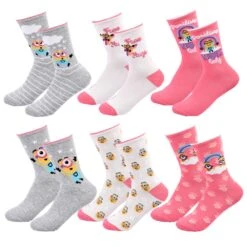 Chaussettes Pack Fille MOI MOCHE ET MECHANT -Kappa Magasin chaussettes pack fille moi moche et mechant 2