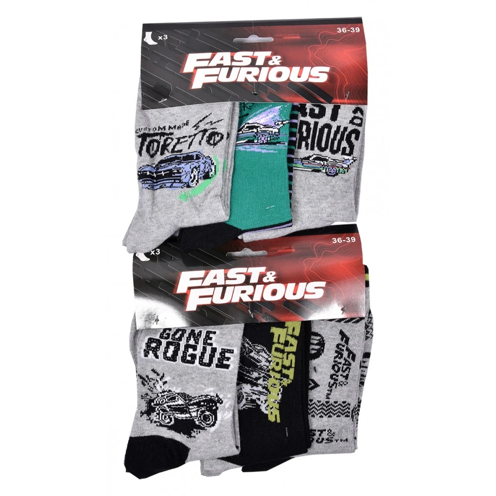 Chaussettes Pack Garçon FAST AND FURIOUS 7 Chaussettes Pack Garçon FAST AND FURIOUS – Image 5