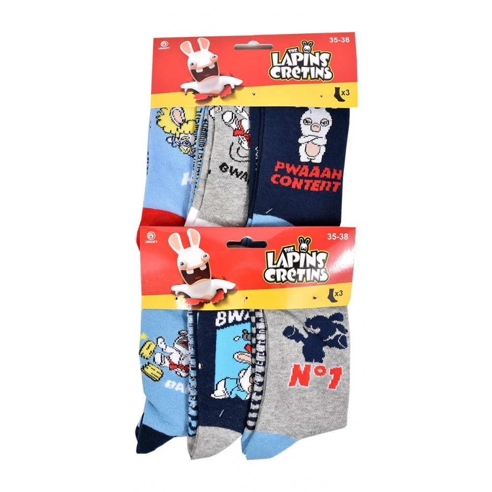 Chaussettes Pack Garçon LAPINS CRETINS 6 Chaussettes Pack Garçon LAPINS CRETINS – Image 4