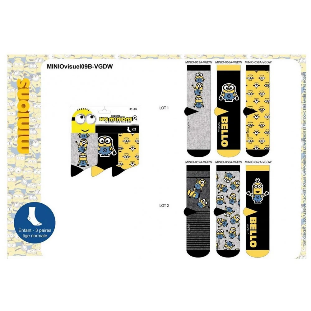 Chaussettes Pack Garçon MOI, MOCHE ET MECHANT 16 Chaussettes Pack Garçon MOI, MOCHE ET MECHANT – Image 14