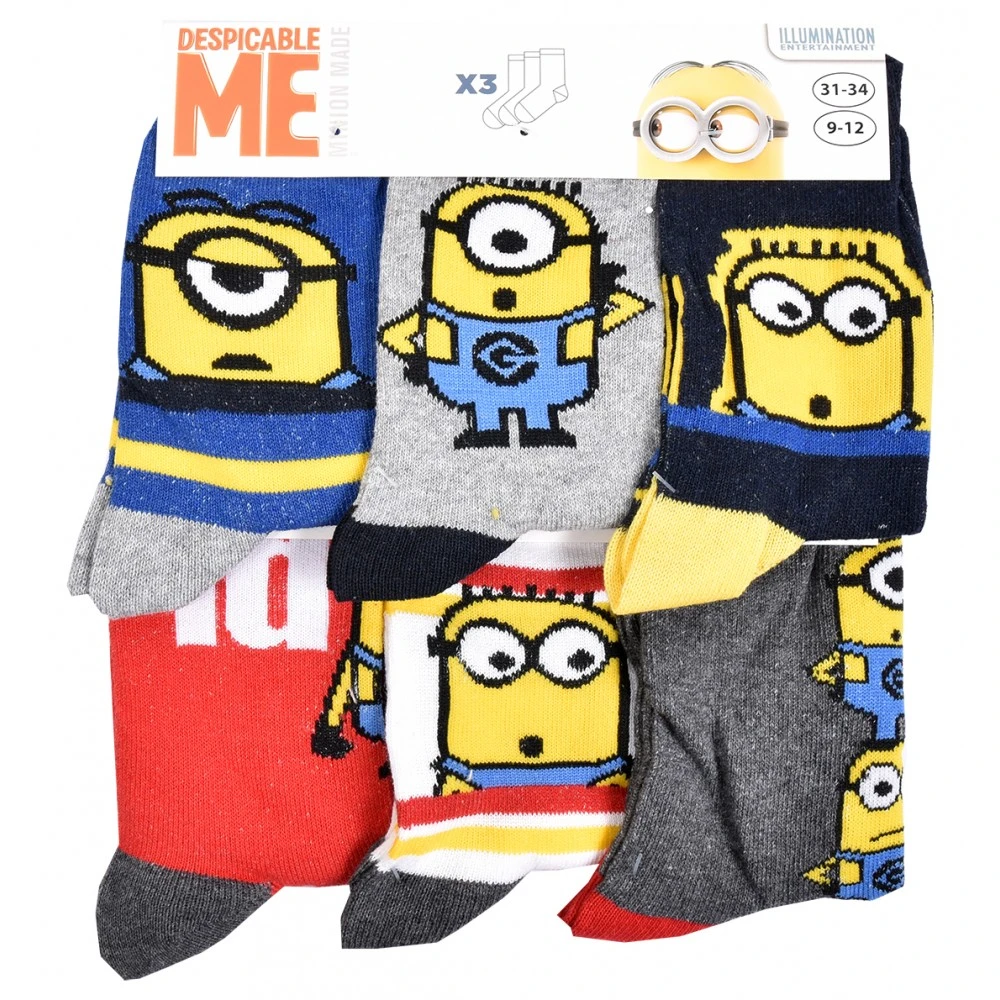 Chaussettes Pack Garçon MOI, MOCHE ET MECHANT 7 Chaussettes Pack Garçon MOI, MOCHE ET MECHANT – Image 5