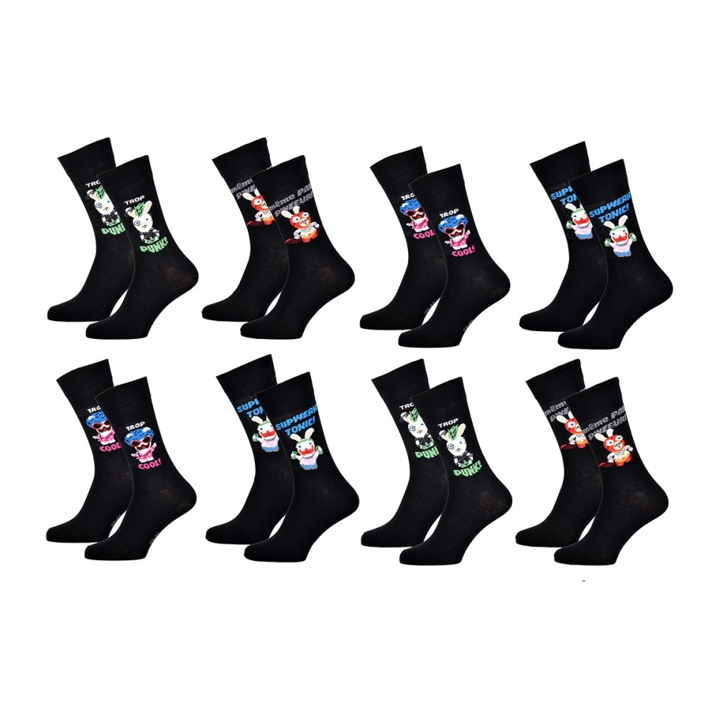 Chaussettes Pack HOMME LAPINS CRETINS 7 Chaussettes Pack HOMME LAPINS CRETINS – Image 5