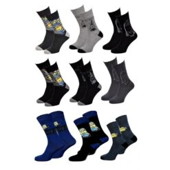 Chaussettes Pack HOMME MOI MOCHE ET MECHANT