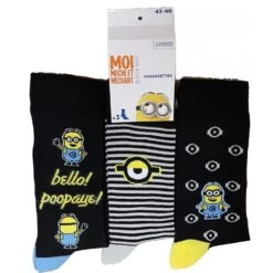Chaussettes Pack HOMME MOI MOCHE ET MECHANT -Kappa Magasin chaussettes pack homme moi moche et mechant 4