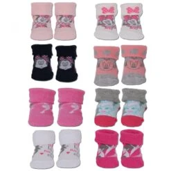 Chaussettes Revers Bébé Naissance Disney Lot De 8