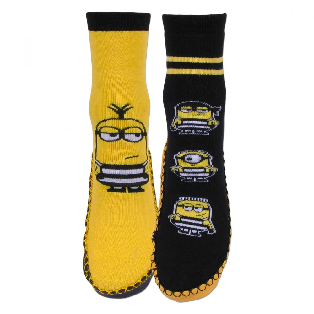 Chaussons Chaussettes Lot De 2 Les Minions 3 Chaussons Chaussettes Lot De 2 Les Minions